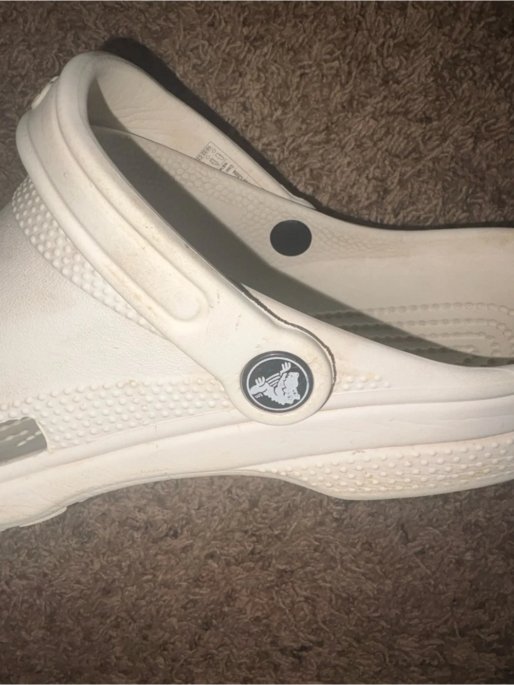 Women’s/Men’s White Casual Crocs Shoes M-8 W-10